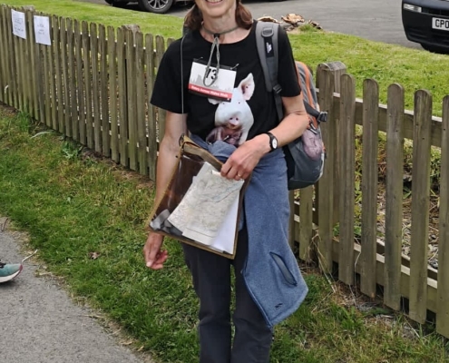 Cathy Beck Beneath The Wood Sanctuary volunteer sponsored walk across Wales